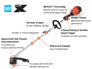 Echo DPAS-2600SBBT - Bare Tool w/Trimmer Attachment